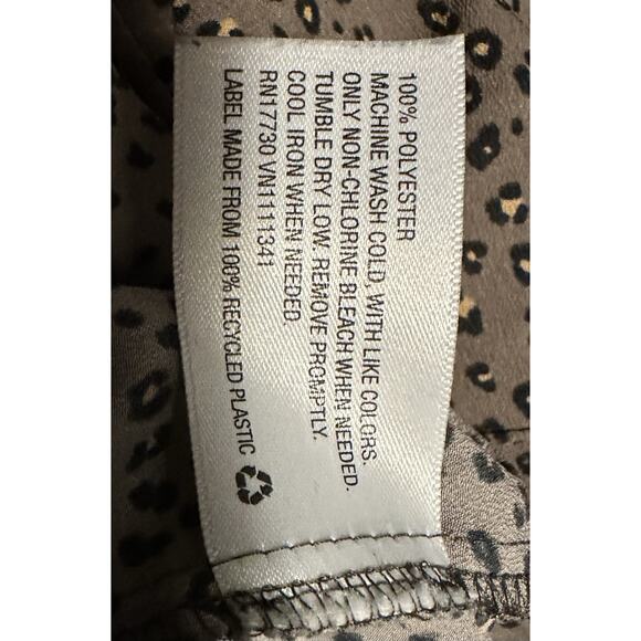 Womens Merona Long Sleeve Tunic Shirt, animal Print Sz XXL - Picture 4 of 6